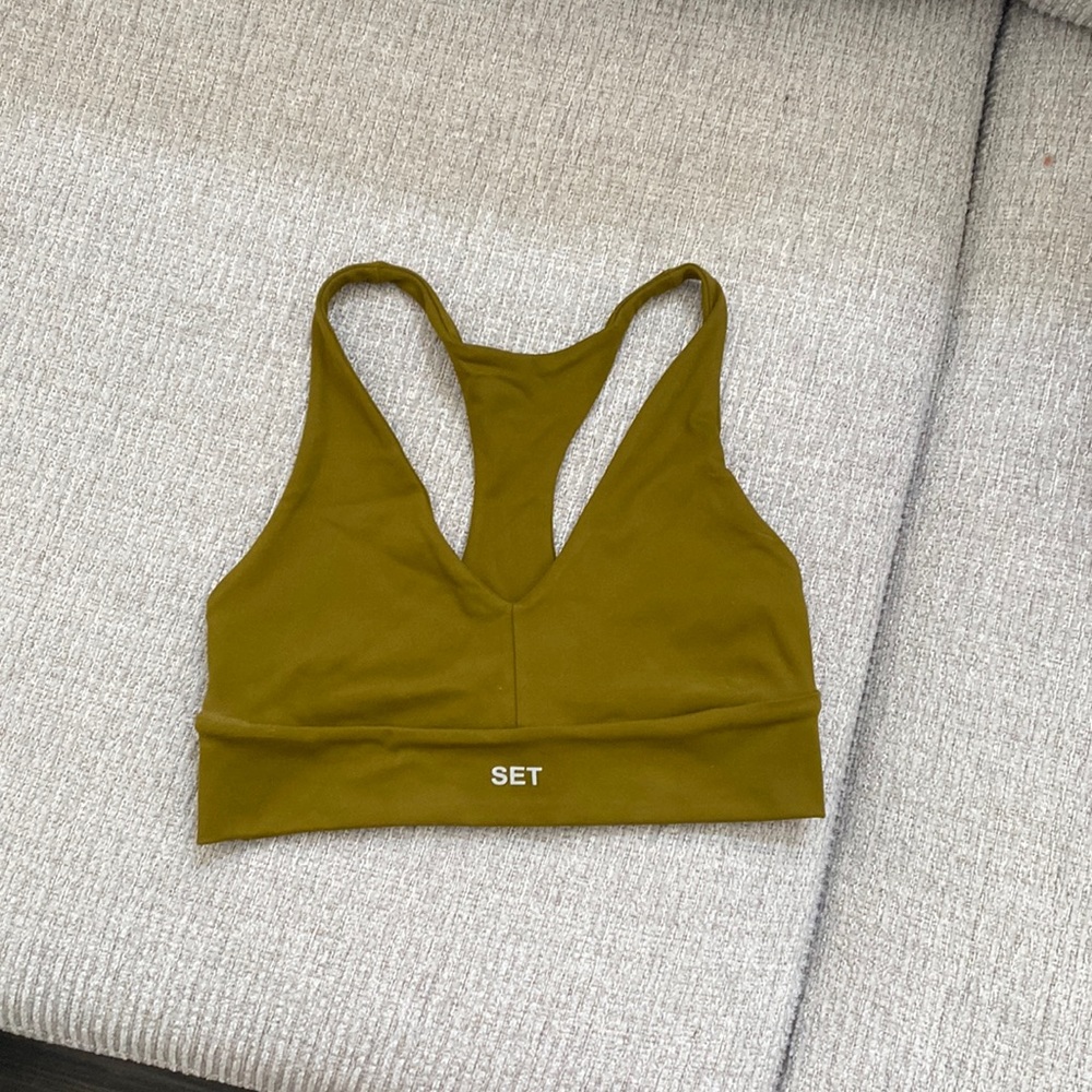 SET Active Khaki Sports Bra
